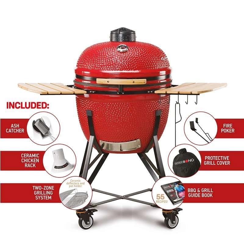 Kamado Bono Limited Ceramic Grill 25″ Red