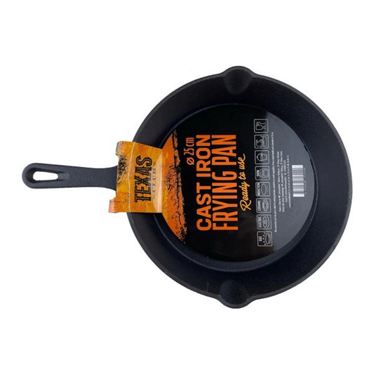 Texas Club Cast iron frying pan, 25cm